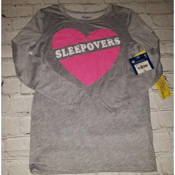 𝅺NWT Girls Arizona Jean Co Size 12 Sleep Over Long-Sleeved Shirt - Picture 1 of 3